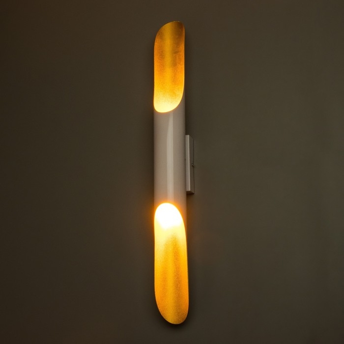 Бра "Бамбу" Е27 40Вт белый золото 6х6х60см