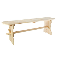 Лавка деревянная из сосны, овальная "Добропаровъ" 120х27х42 см, нагрузка до 120 кг Лавка деревянная из сосны, овальная "Добропаровъ" 120х27х42 см, нагрузка до 120 кг