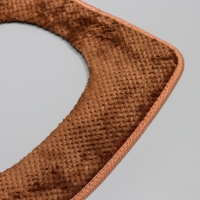 Чехол на сиденье для унитаза на липучках Доляна &laquo;Плюш&raquo;, 34&times;40 см, цвет МИКС