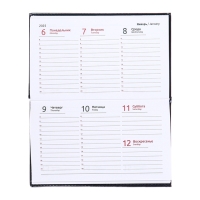 Планинг карманный датированный 2025, 155 х 95мм 64 листа, deVENTE.Matrix, твердая обложка кожзам с поролоном, тиснение, блок 70, синий