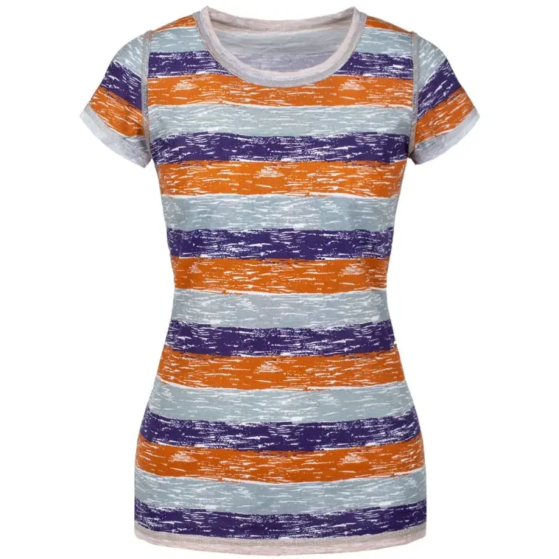 Футболка женская &laquo;Амазонка&raquo; двусторонняя, оранжевый/фиолетовый, размер S