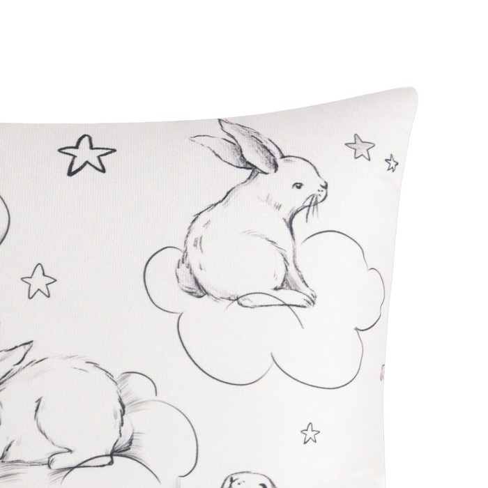 Подушка Этель "Сладких снов", 40*40 см, 100% п/э, велюр