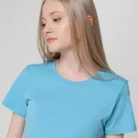Футболка женская T-bolka Lady голубая, размер XL