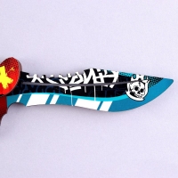 Деревянное оружие детское сувенирное «Нож-кастет», череп Деревянное оружие детское сувенирное «Нож-кастет», череп