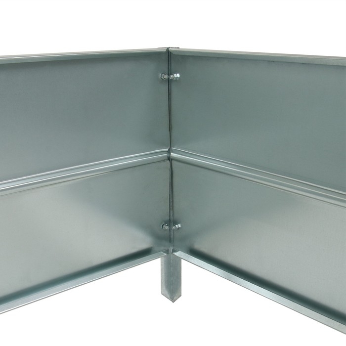 Грядка оцинкованная, Г-образная, угловая, 153 &times; 93 &times; 34 см, Greengo