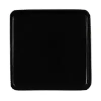 Квадратный шильдик на резинку Epoxi, черный Квадратный шильдик на резинку Epoxi, черный