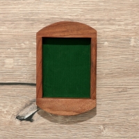 Шахматы круглые, доска 15х15 см, дерево шишам