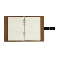 Органайзер "NEW" А5, с хлястиком, 92 листа в линейку, обложка кожзам, МИКС