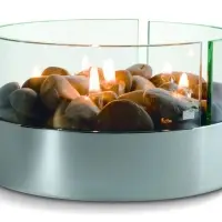 Настольный камин Magnifique с базальтовыми камнями, ver.2