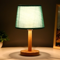 Лампа настольная "Эко" 1х40Вт Е27 светлое дерево-зеленый 18х18х29,5 см RISALUX Лампа настольная "Эко" 1х40Вт Е27 светлое дерево-зеленый 18х18х29,5 см RISALUX