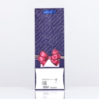 Пакет ламинированный под бутылку "Настоящему мужчине!",13 х 36 х 10 см