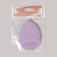 Спонж для умывания «Капелька», 9 × 6 см, с карманом, цвет МИКС Спонж для умывания «Капелька», 9 × 6 см, с карманом, цвет МИКС