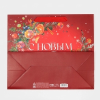 Пакет подарочный новогодний ламинированный &laquo;Аромат Нового Года&raquo;, ML 27 х 23 х 11,5 см