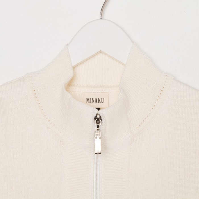Кардиган для мальчика на молнии MINAKU цвет экрю, рост 110 Кардиган для мальчика на молнии MINAKU цвет экрю, рост 110