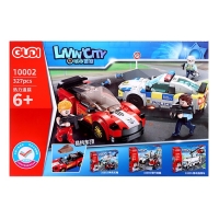 Конструктор «Полиция. Стритрейсеры», 327 деталей Конструктор «Полиция. Стритрейсеры», 327 деталей