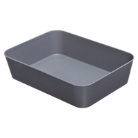 Лоток для канцелярских принадлежностей Стамм, 13 х 17.8 х 4,4 см, пластиковый, серый Лоток для канцелярских принадлежностей Стамм, 13 х 17.8 х 4,4 см, пластиковый, серый