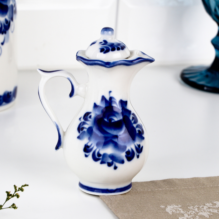 Набор для специй &laquo;Весенний&raquo;, 4 предмета, гжель