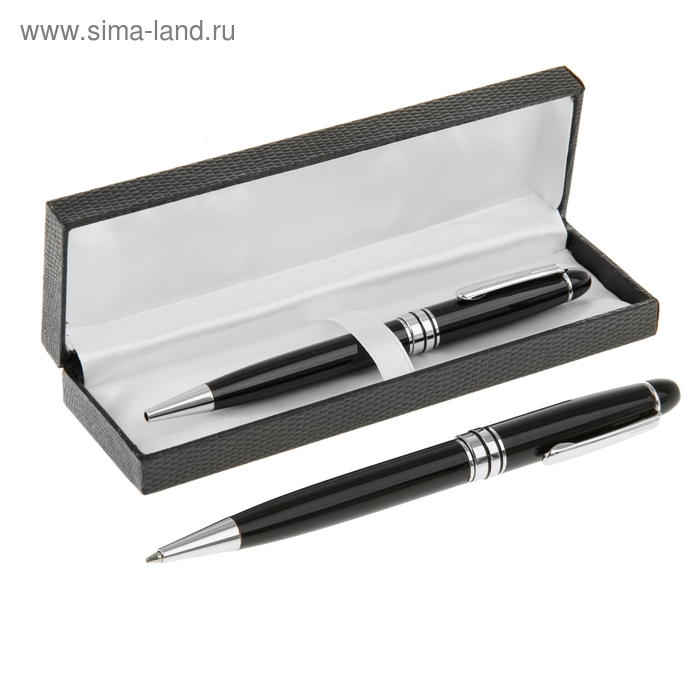 Ручка подарочная, шариковая Ручка подарочная, шариковая "Директор" в кожзам футляре, поворотная