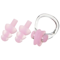 Набор для плавания ONLYTOP &laquo;Русалка&raquo;: зажим для носа, беруши, цвет розовый