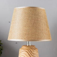 Лампа настольная "Дуб рустикальный и золото" 1х40W Е14 34х22х22 см RISALUX