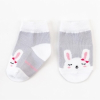 Набор носков Крошка Я &laquo;Зайчонок&raquo;, 2 пары, 6-8 см