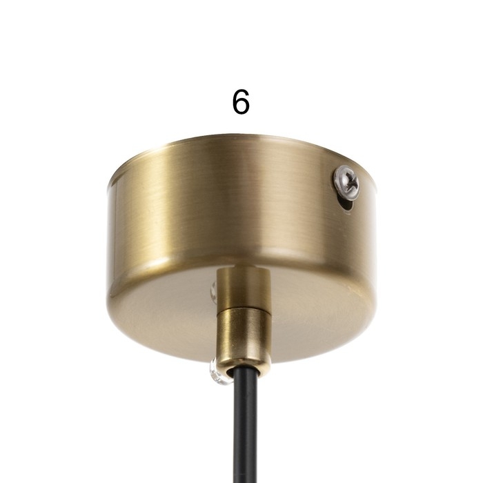 Светильник BayerLux Подвес Светильник BayerLux Подвес "Гелла" LED 6Вт 4000К латунь 4х4х30-230см