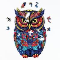 Пазлы деревянные фигурные &laquo;Сова&raquo;, 160 элементов