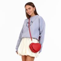 Сумка женская кросс-боди на молнии, цвет красный Сумка женская кросс-боди на молнии, цвет красный