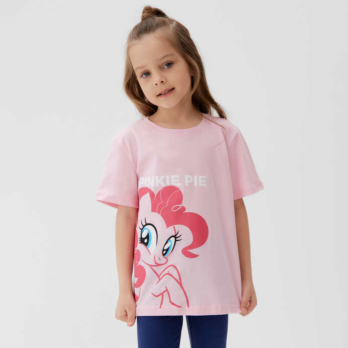 Футболка детская "Pinkie Pie", Мой маленький пони, рост 122-128, розовый