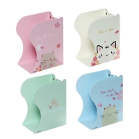 Подставка для книг раздвижная "Котик", 3 отделения, металлическая, МИКС Подставка для книг раздвижная "Котик", 3 отделения, металлическая, МИКС