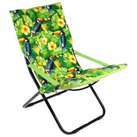 Кресло - шезлонг Nika, 85 x 64 x 86 см, принт туканами Кресло - шезлонг Nika, 85 x 64 x 86 см, принт туканами