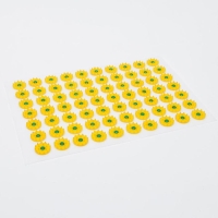 Аппликатор "Кузнецова", 70 колючек, спантекс, 23х32 см, жёлтый. Аппликатор "Кузнецова", 70 колючек, спантекс, 23х32 см, жёлтый.