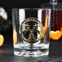 Новый год. Бокал для виски &laquo;Олени&raquo;, 230 мл