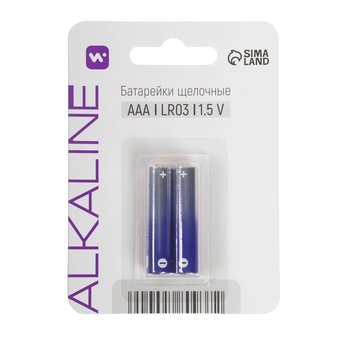 Батарейка алкалиновая Windigo, AAA, LR03, блистер, 2 шт Батарейка алкалиновая Windigo, AAA, LR03, блистер, 2 шт