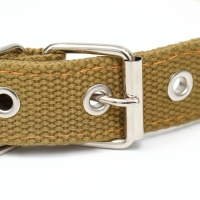 Ошейник брезентовый двухслойный, 58 х 2,5 см, песочный Ошейник брезентовый двухслойный, 58 х 2,5 см, песочный