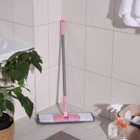 Швабра для мытья пола плоская с телескопической ручкой Raccoon &laquo;Букля&raquo;, 41&times;12&times;90(120) см, микрофибра