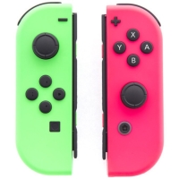 Набор контроллеров Nintendo Joy-Con, беспр,вибрация, для Nintendo Switch, зеленый, розовый Набор контроллеров Nintendo Joy-Con, беспр,вибрация, для Nintendo Switch, зеленый, розовый