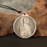 Икона-подвеска Пр.Сергий Радонежский и Святая Блаженная Матрона, 12г, 33х30 мм, юв. мельхиор 1053730 Икона-подвеска Пр.Сергий Радонежский и Святая Блаженная Матрона, 12г, 33х30 мм, юв. мельхиор 1053730