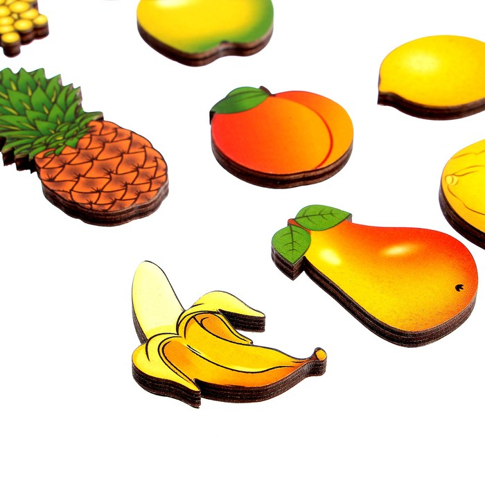 Набор &laquo;Фрукты на магнитах&raquo; в коробке, 15 деталей