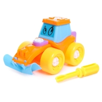 Конструктор винтовой «Трактор», 21 деталь, цвета МИКС Конструктор винтовой «Трактор», 21 деталь, цвета МИКС