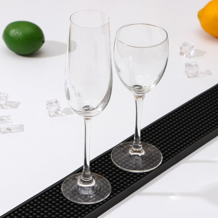 Барный коврик Доляна, 60&times;8&times;0,9 см, резина