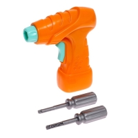 Конструктор винтовая мозаика &laquo;Диномир&raquo;, с электрическим шуруповёртом, 212 деталей