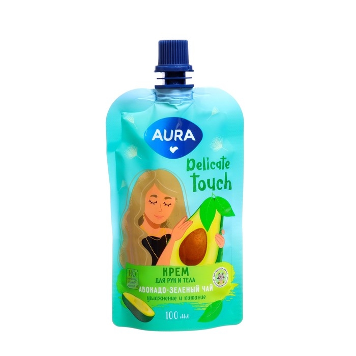 Подарочный набор косметики AURA Подарочный набор косметики AURA "Карамель и Авокадо": гель для душа, 250 мл + крем для рук и тела,100 мл