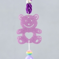 Музыка ветра пластик, металл "Мишка с сердечком" 6 колокольчиков МИКС 41 см Музыка ветра пластик, металл "Мишка с сердечком" 6 колокольчиков МИКС 41 см