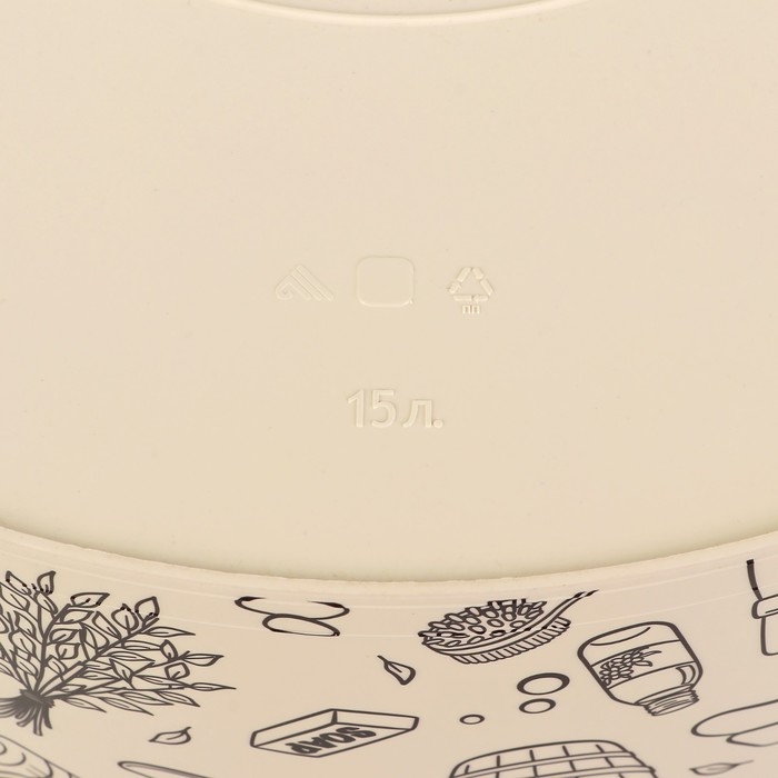 Таз круглый «Русская банька», 15 л Таз круглый «Русская банька», 15 л