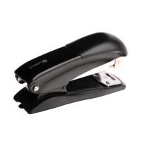 Степлер № 24/6 и 26/6 Lamark Ulrich, чёрный, металлический корпус, встроенный антистеплер, индикатор скоб, до 20 листов