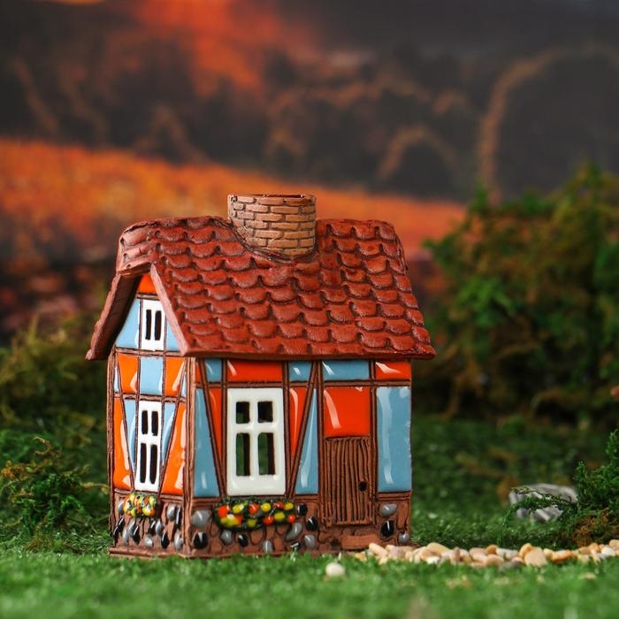 Аромалампа Домик &laquo;Лайма&raquo;, ручная работа, микс, 12 см