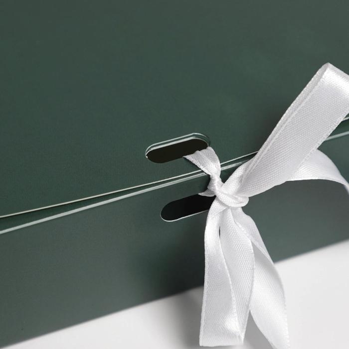 Коробка подарочная складная, упаковка, &laquo;Изумрудная&raquo;, 20 х 18 х 5 см