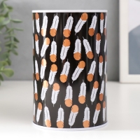 Копилка металл "Пёрышки" МИКС 8х8х12,5 см Копилка металл "Пёрышки" МИКС 8х8х12,5 см