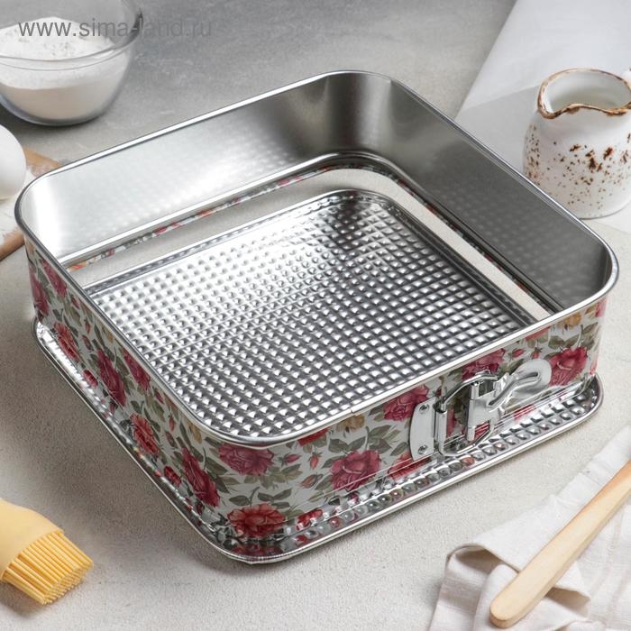 Набор форм для выпечки Доляна «Розарий», 3 предмета: d=25/24/21 см, съёмное дно Набор форм для выпечки Доляна «Розарий», 3 предмета: d=25/24/21 см, съёмное дно